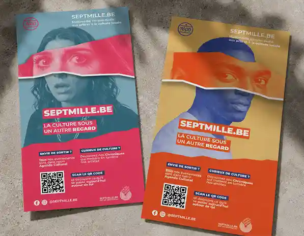 Projet de flyer pour un multimedia